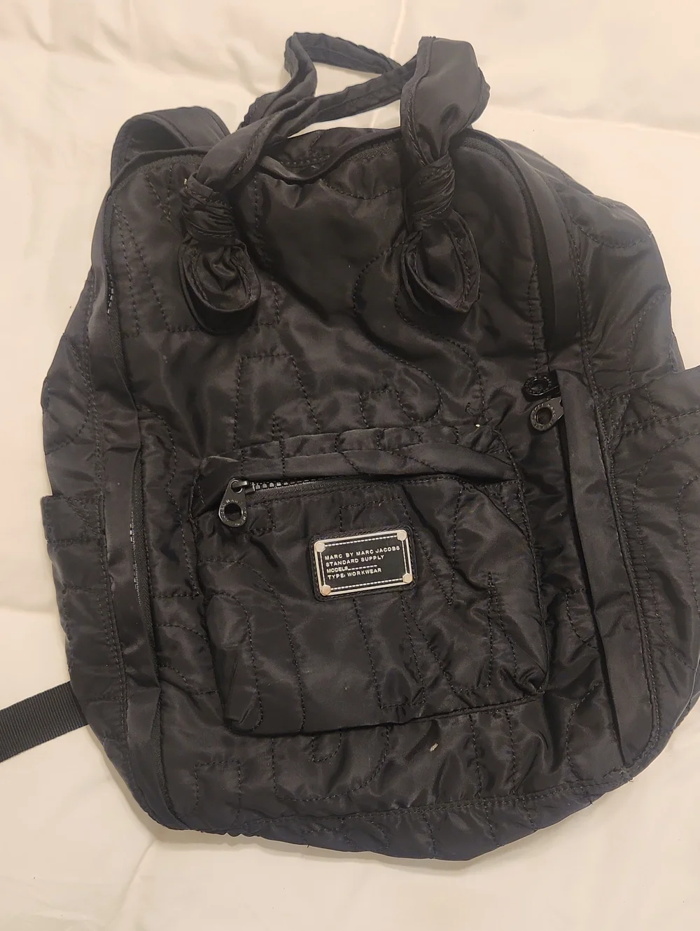 Marc by Marc Jacobs Black Quilted Backpack